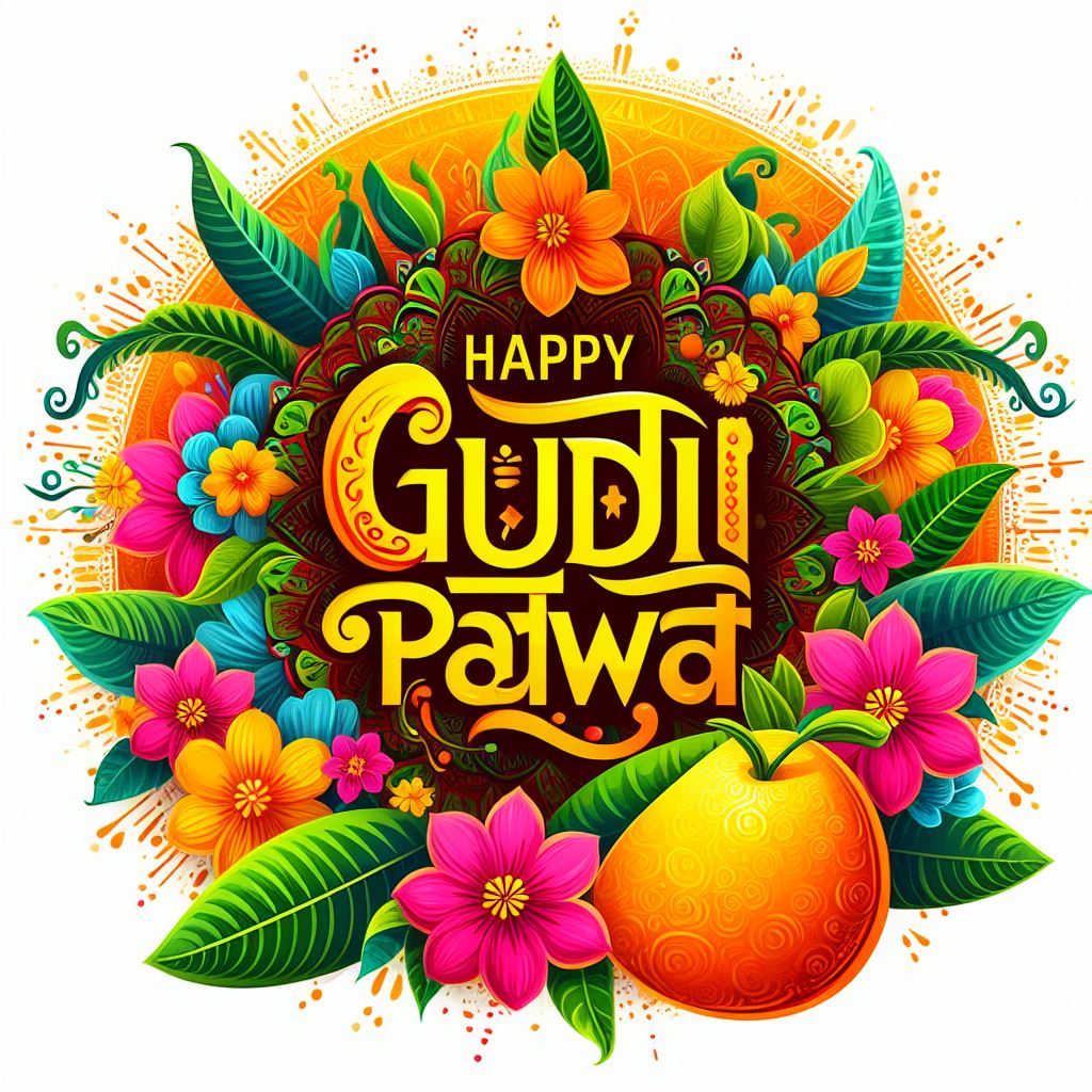 Gudi padwa Wishes Images | Download Gudi padwa Status pics | 9 april 2024