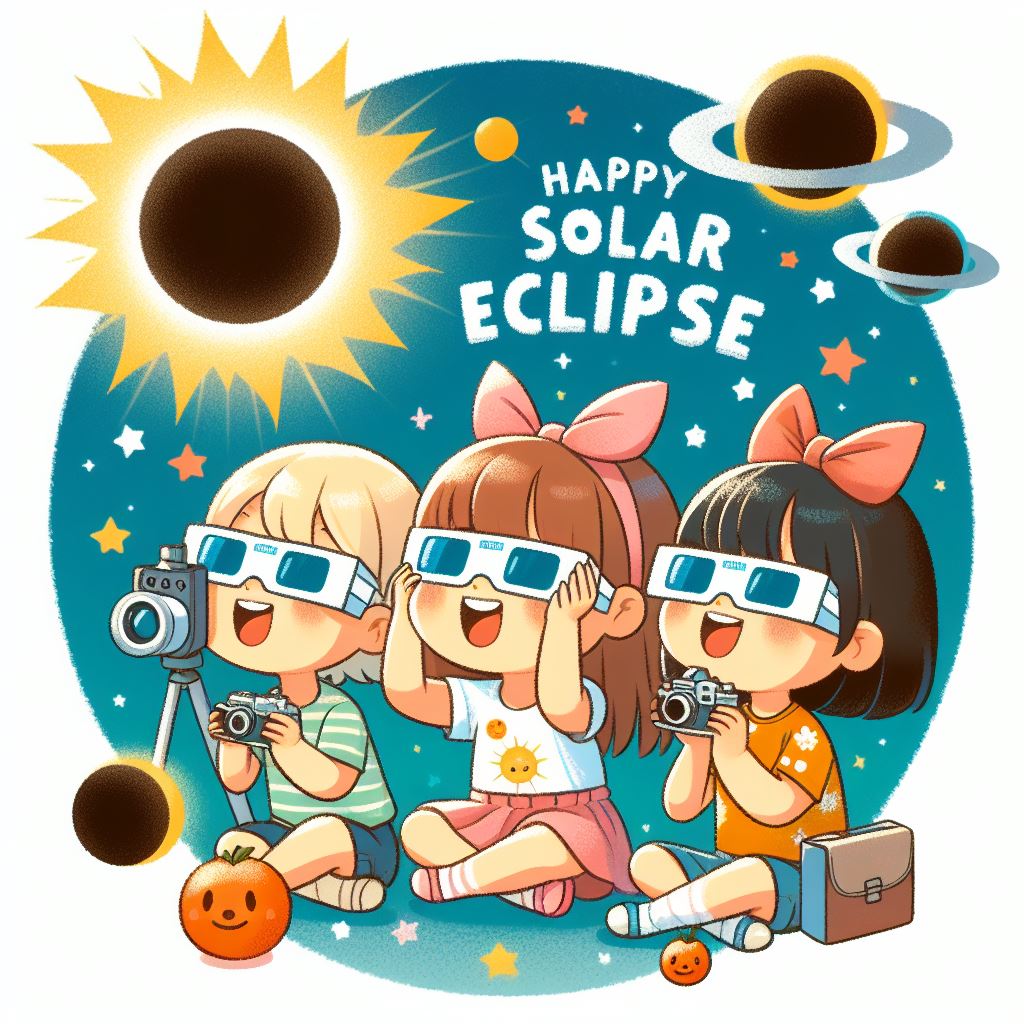 Solar Eclipse 2024 | Solar Eclipse | Download Solar Eclipse Ai Image Status | 8 april 2024