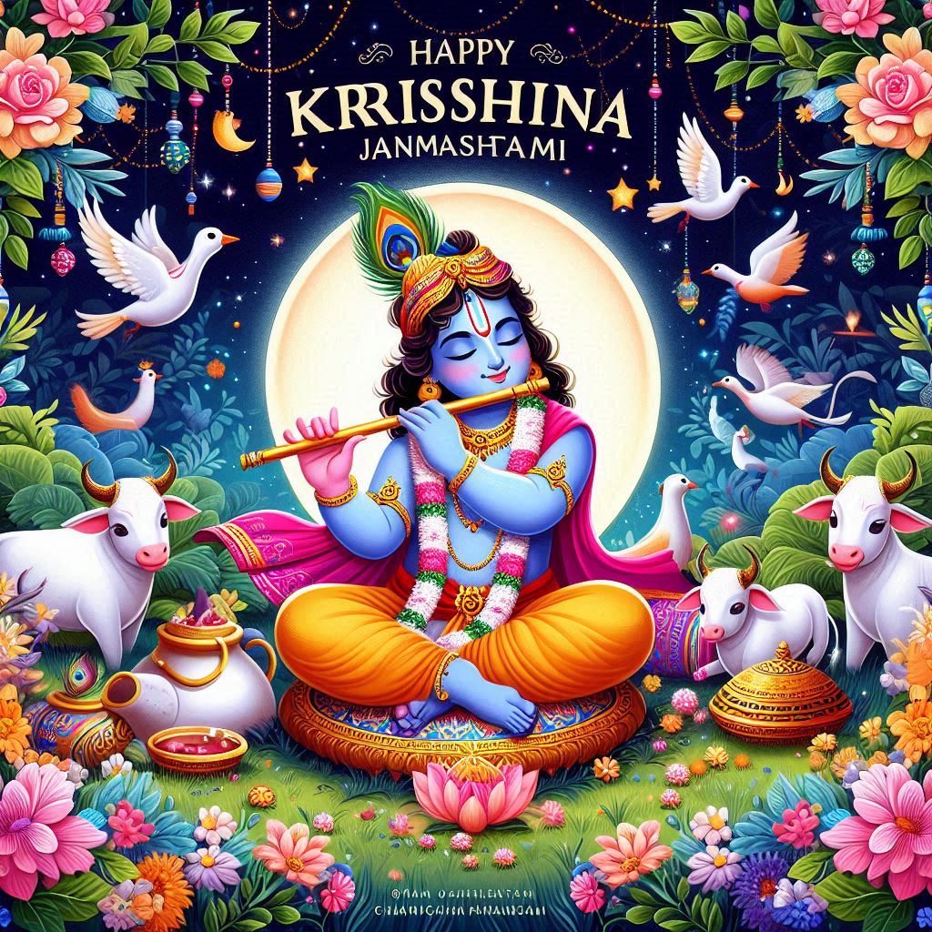 Janmashtami Wishes images | krishna janmashtami images png | Download Janmashtami cartoon Images Status | 26 August 2024